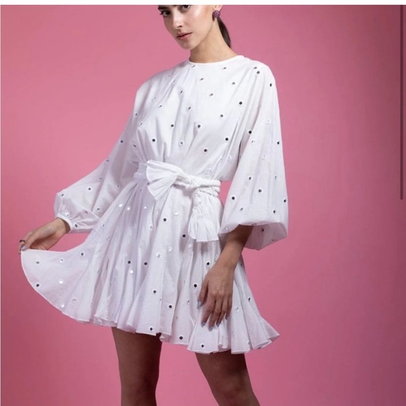 RHODE Dresses & Skirts - RHODE Ella Belted Mirrored Mini Dress
